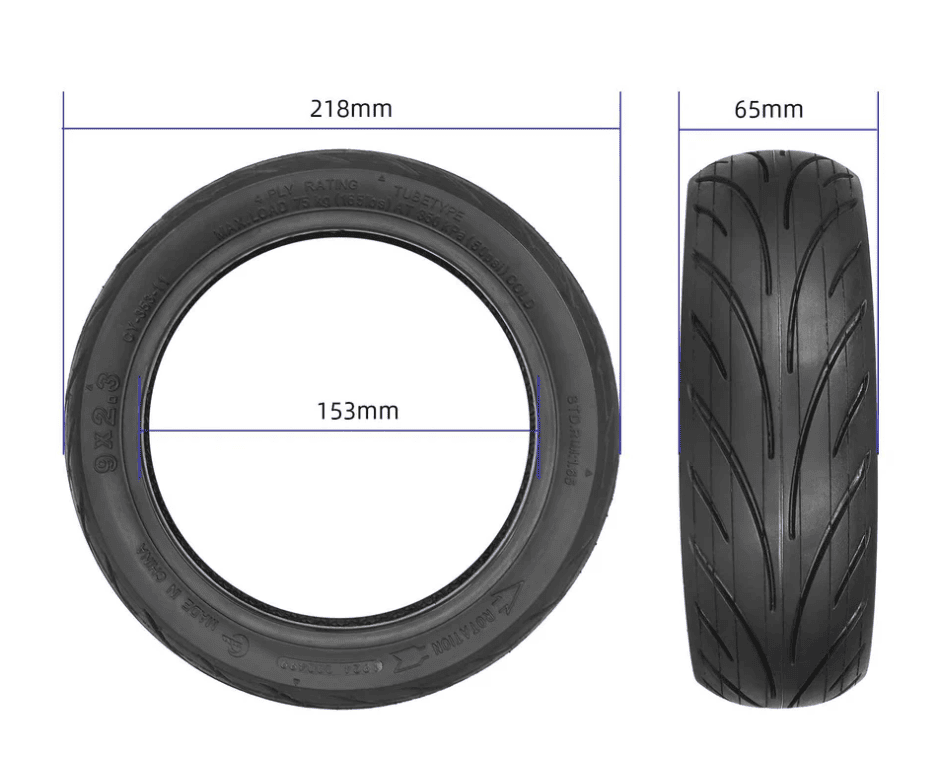 Yuanxing 9x2,3" Reifen / Mantel Generic, NIU KQi1