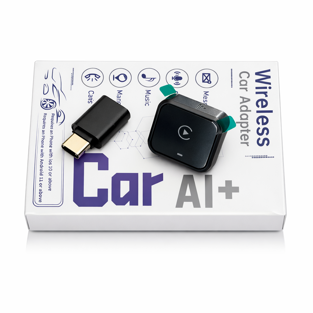 AI+ Wireless Apple & Android CarPlay Adapter
Verwandle dein CarPlay in 10 Sekunden kabellos
